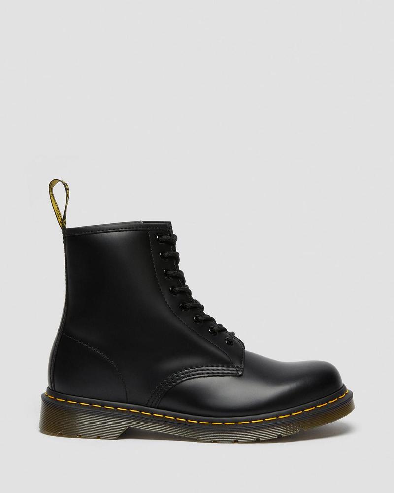 Dr Martens 1460 Smooth Læder Snørestøvler Herre Sort | DK 536VRW